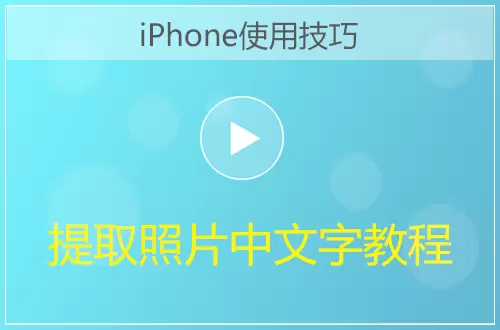 iPhone快速提取照片中的文字方法