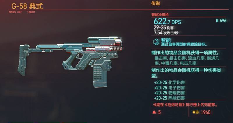 赛博朋克2077全传说武器图纸获取方法7