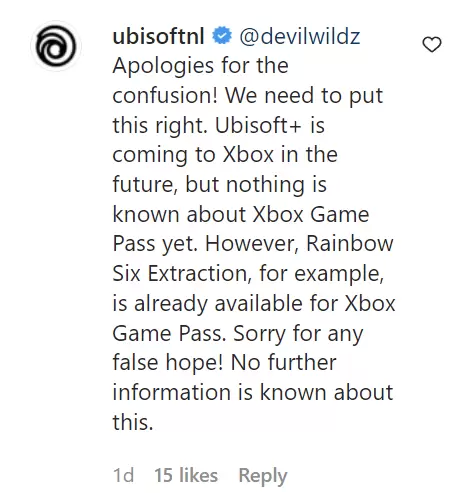 育碧荷兰澄清Ubisoft+服务加入微软XGP：暂时仅登陆Xbox主机