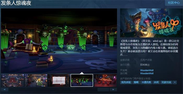 多人游戏《发条人惊魂夜》Steam页面上线 支持简体中文