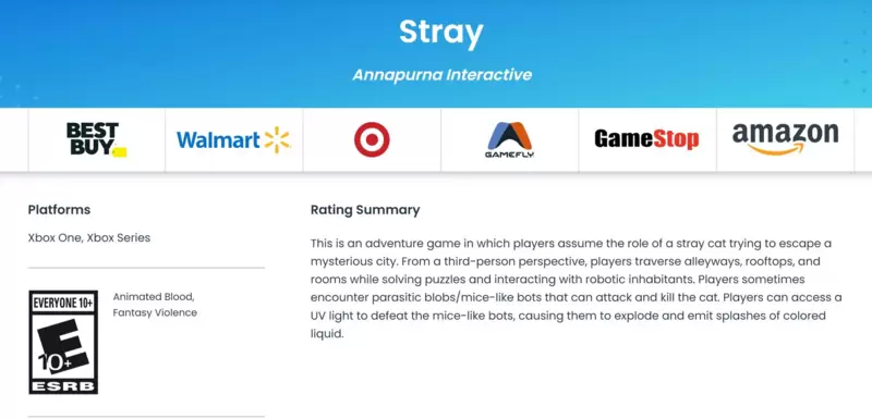 猫猫流浪冒险游戏《Stray》或即将登陆Xbox平台