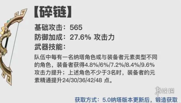 原神5.0纳塔新武器适配角色推荐图6